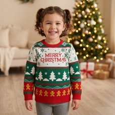 OVX35: Kids Knitted Christmas Jumper (4-18 years)